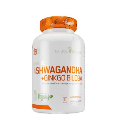 Ashwagandha + Ginkgo Biloba 60 Cápsulas - StarLabs