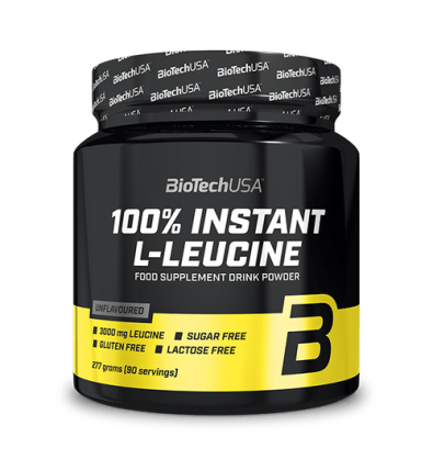 100% Instant L - Leucine 277g - Biotech Usa