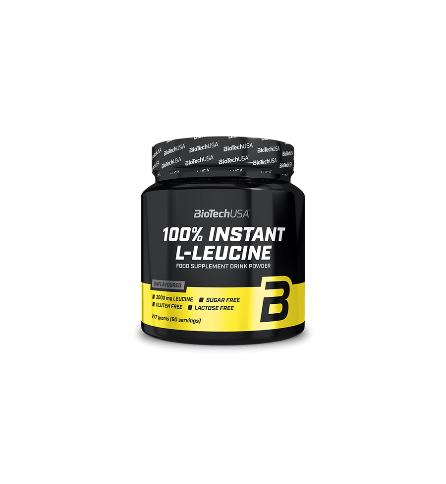 100% Instant L - Leucine 277g - Biotech Usa