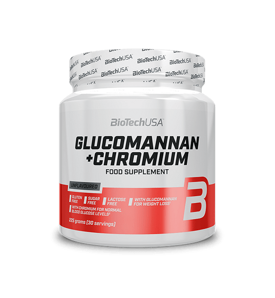 Glucomannan + Chromium 225g - Biotech Usa