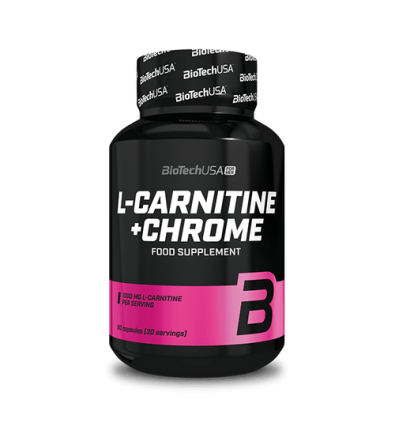 L - Carnitine + Chrome 60 Cápsulas - Biotech Usa