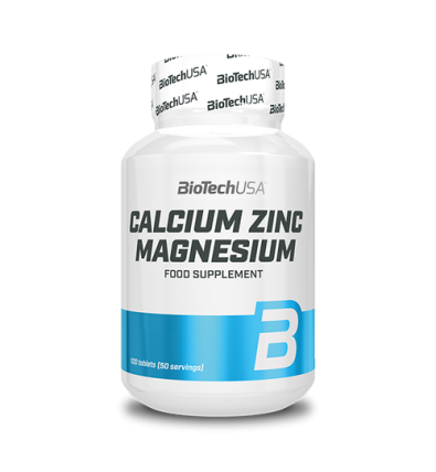 Calcium Zinc Magnesium 100 Tabletas - Biotech Usa