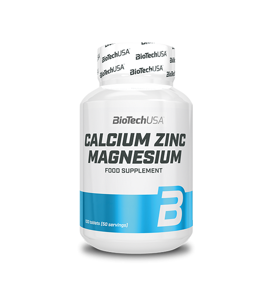 Calcium Zinc Magnesium 100 Tabletas - Biotech Usa