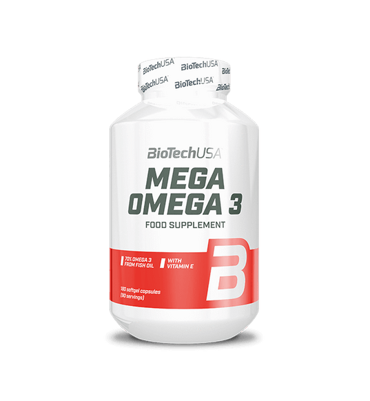 Mega Omega 3 180 Cápsulas Gelatina - Biotech Usa