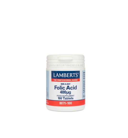 Ácido Fólico 400 mcg de Lamberts