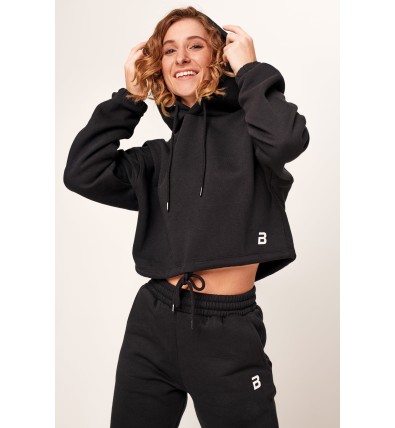 LEAGUE Sudadera Recortada para Mujeres - Biotech Usa