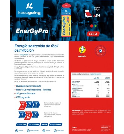 EnergyPro Gel Caja 24x60gr - Keepgoing