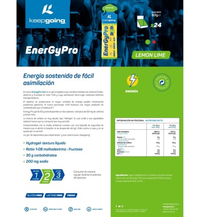 EnergyPro Gel Caja 24x60gr - Keepgoing