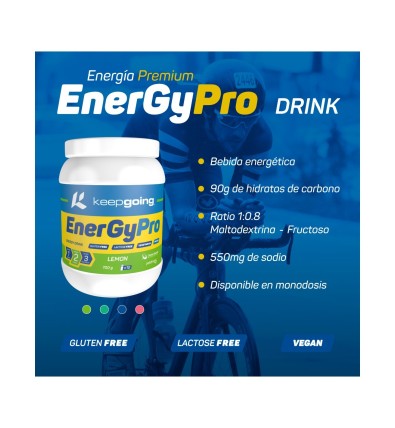 Vegan EnergyPro Drink 760gr - Keepgoing