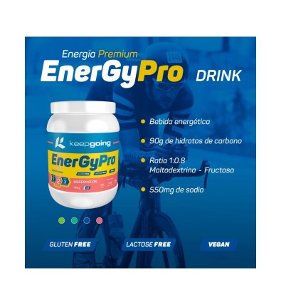 Vegan EnergyPro Drink 760gr - Keepgoing