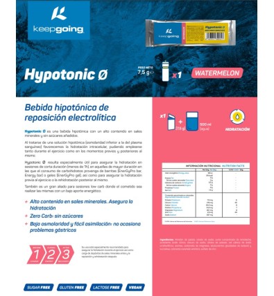 Hypotonic Monodosis Pack 10x7,5gr - Keepgoing