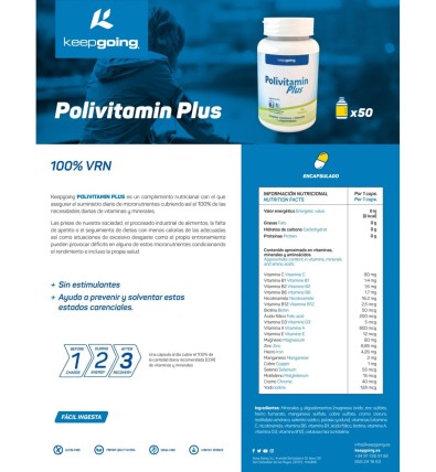 Polivitamin Plus 50 Cápsulas - Keepgoing