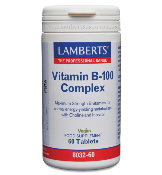 Complejo B 100mg 60 Tabletas - Lamberts