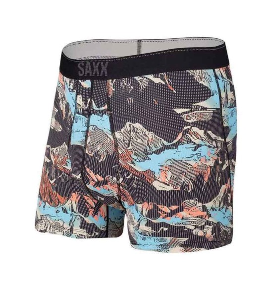 Bóxer SAXX Quest Brief Fly - Estampado Montaña