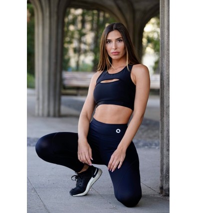 Total Black Malla Deportiva Talle Medio - Sasha Active Wear