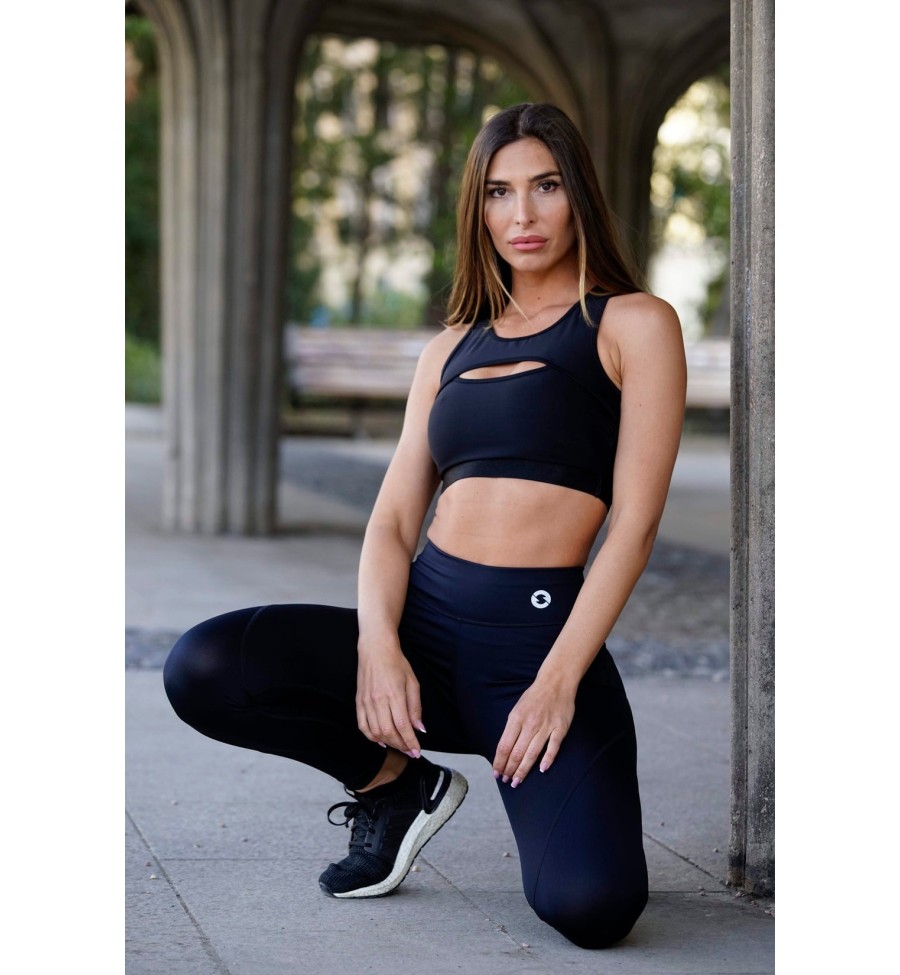 Total Black Malla Deportiva Talle Medio - Sasha Active Wear