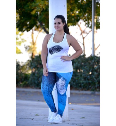 Blue Juliana Malla Deportiva Talle Medio - Sasha Active Wear