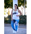 Blue Juliana Malla Deportiva Talle Medio - Sasha Active Wear