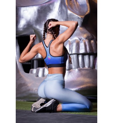 Lady In Blue Malla Deportiva Talle Medio  - Sasha Active Wear