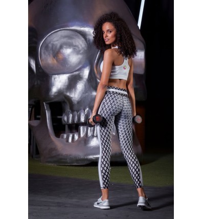 White Mariana Malla Deportiva Talle Alto  - Sasha Active Wear