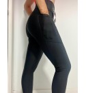 Negra Bolsillo Malla Deportiva Talle Alto M - Sasha Active Wear