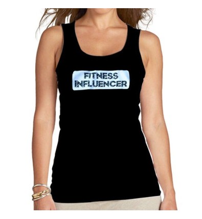 Fitness Influencer Camiseta Nadadora Negra - Sasha Active Wear