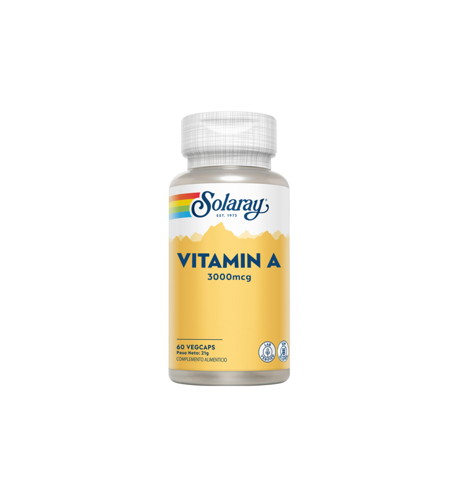 Vitamina A 3000 mcg 60 Cápsulas - Solaray