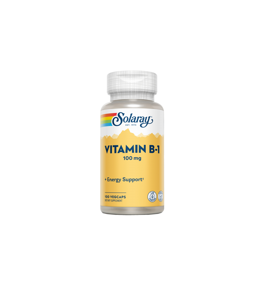 Vitamin B1100mg 100 Cápsulas - Solaray