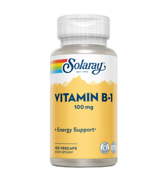 Vitamin B1100mg 100 Cápsulas - Solaray