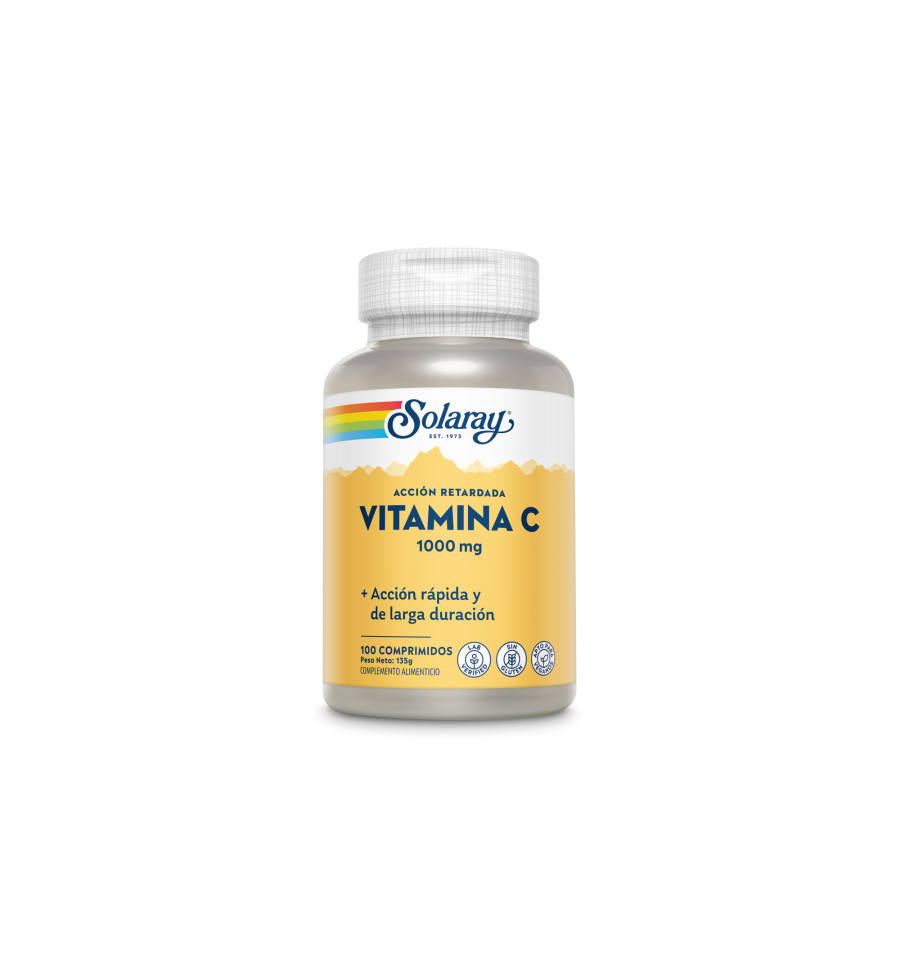 Vitamina C 1000mg A/R 100 Cápsulas - Solaray