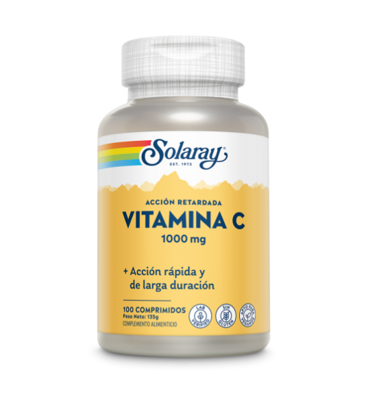 Vitamina C 1000mg A/R 100 Cápsulas - Solaray