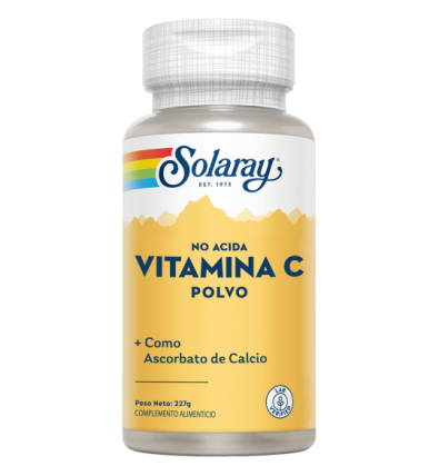 Vitamin C Polvo No acida 5000mg 227G - Solaray