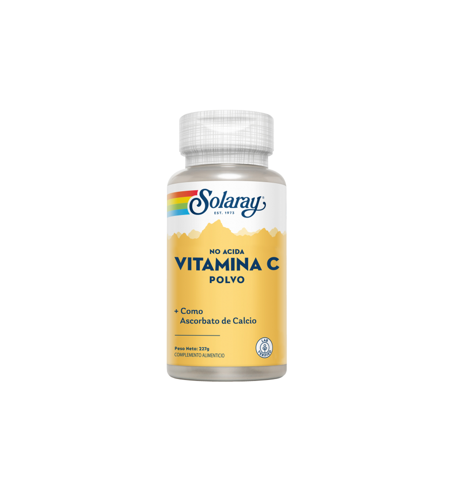 Vitamin C Polvo No acida 5000mg 227G - Solaray