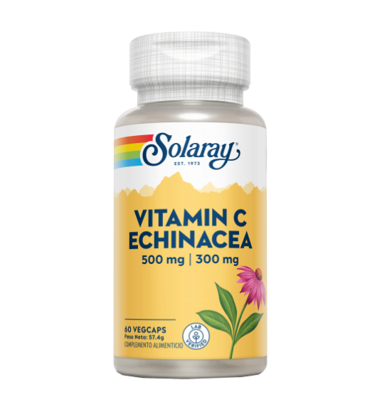 Vitamin C Echinacea 60 Vegcaps - Solaray