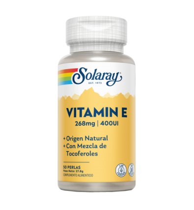 Vitamina E 400 UI 50 Perlas - Solaray