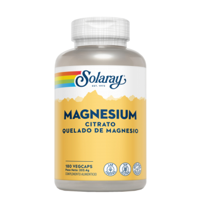 Big Magnesium Citrate 180 VegCaps - Solaray