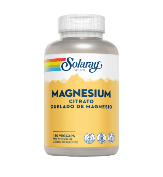 Big Magnesium Citrate 180 VegCaps - Solaray