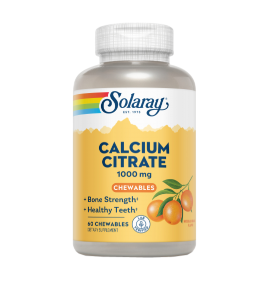 Calcium Citrato 1000mg 60 Comprimidos - Solaray