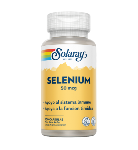 Selenium 50mcg 100 Cápsulas - Solaray