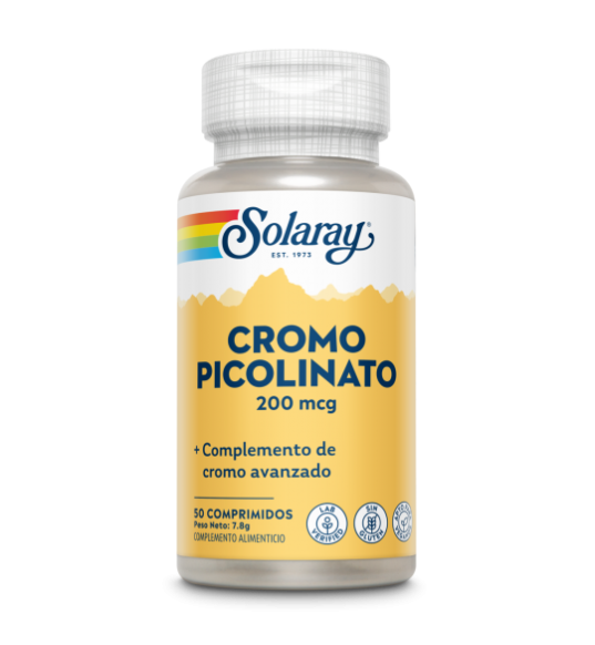 Chromium Picolinate 200mcg 50 Comprimidos - Solaray