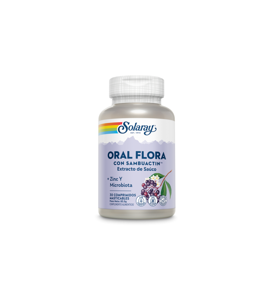 Oral Flora con Sambuactin™ 30 Comprimidos - Solaray