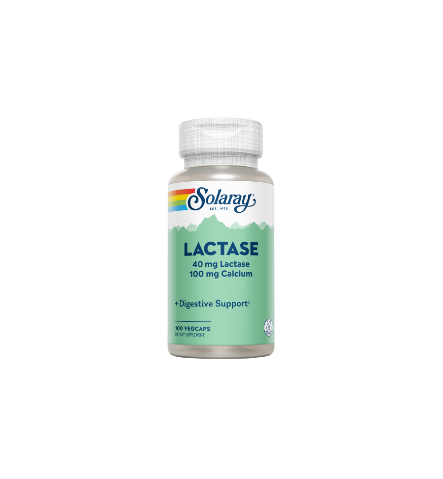 Lactase 40mg 4000 FCC 100 VegCaps - Solaray