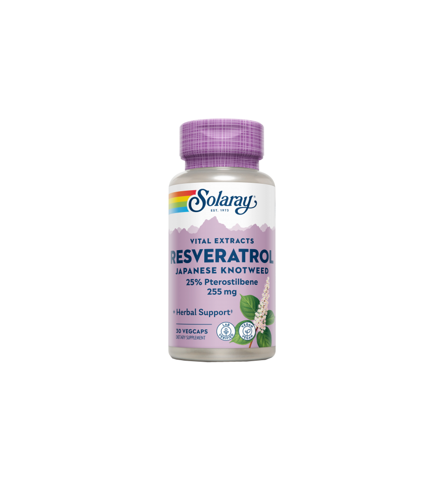 Super Resveratrol 250mg 30 VegCaps - Solaray