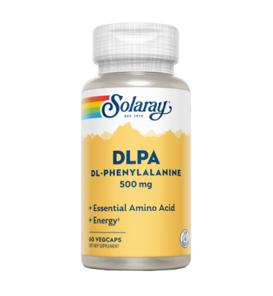 DLPA DL-Phenylalanine 500mg 60 VegCaps - Solaray