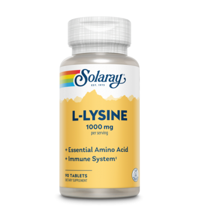 Plus L-Lysine 1000mg 90 Comprimidos - Solaray