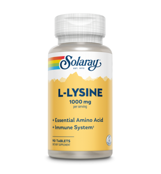 Plus L-Lysine 1000mg 90 Comprimidos - Solaray