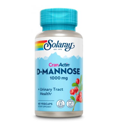 D-Mannose con Cranactin® 1000mg 60 VegCaps - Solaray