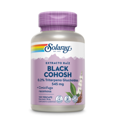 Black Cohosh (Cimicifuga) 545mg 120 VegCaps - Solaray