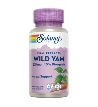 Wild Yam 275mg 60 VegCaps - Solaray