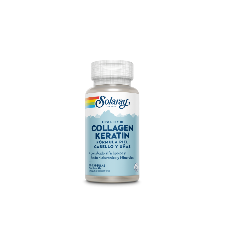 Collagen Keratin 60 Cápsulas - Solaray